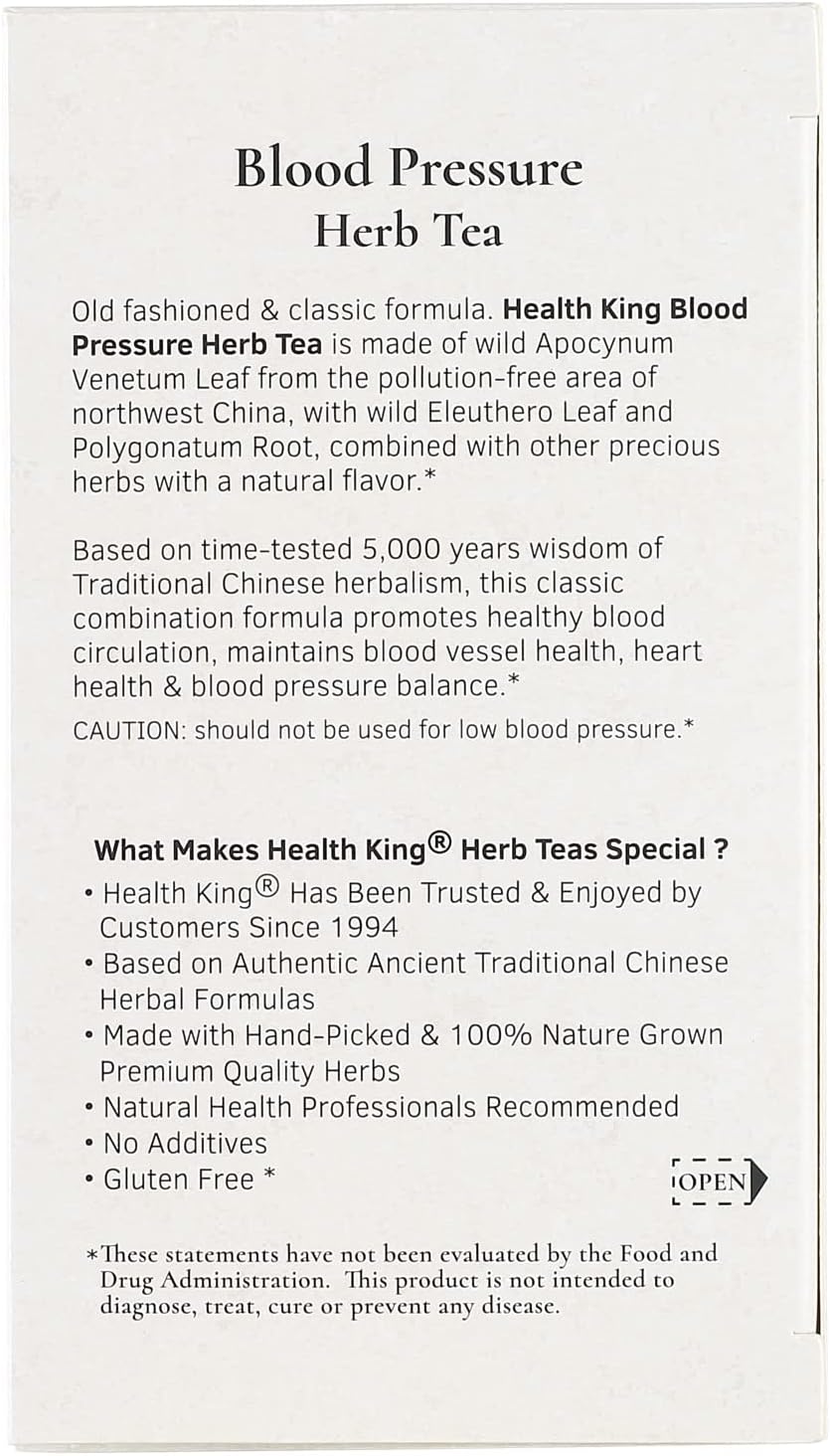 Health King Blood Pressure Herb Tea 20 Teabags