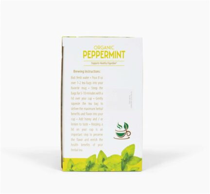 Lifestyle Awareness Organic Peppermint Tea Caffeine Free 20 Tea Bags Pack of 6