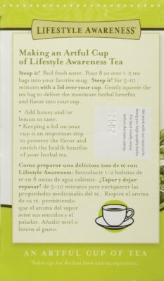Lifestyle Awareness Organic Peppermint Tea Caffeine Free 20 Tea Bags Pack of 6