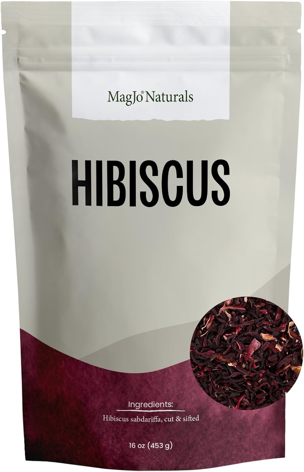 MagJo Naturals Hibiscus Flowers 1LB 16 Oz Hibiscus tea cut & sifted flowers