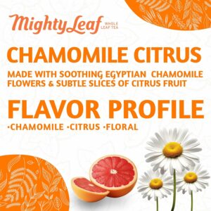 Mighty Leaf Chamomile Citrus Tea 100 Tea Pouches