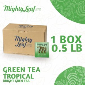 Mighty Leaf Green Tea Tropical 100 Count Foil Wrapped Tea Pouches
