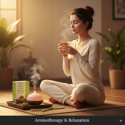 Natural Lemongrass Powder Freshly Ground for Lemongrass Tea Perfect for Tea Bags 150g