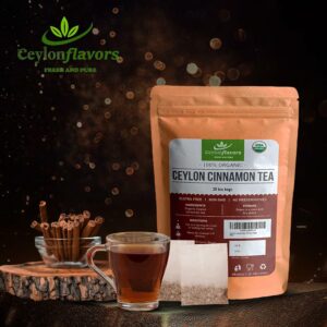 Organic Ceylon cinnamon tea bags