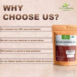 Organic Ceylon cinnamon tea bags