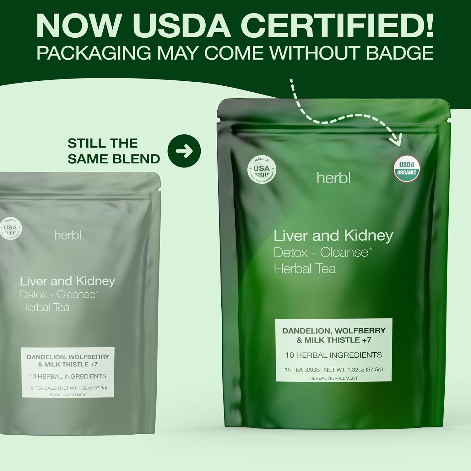 Organic Dandelion Wolfberry Tea Kidney and Liver Detox Tea Organic Liver Kidney Cleanse & Detox Herbal Tea