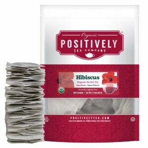 Organic Positively Tea Company Hibiscus Herbal Tea Bags 100 Count