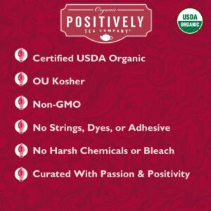 Organic Positively Tea Company Hibiscus Herbal Tea Bags 100 Count