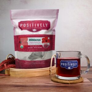 Organic Positively Tea Company Hibiscus Herbal Tea Bags 100 Count