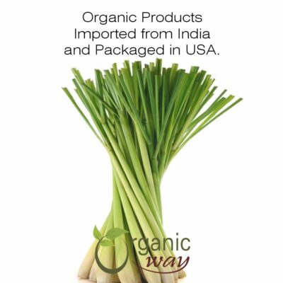 Organic Way Dried Lemongrass Fine Cut & Sifted Herbal Tea Organic & Kosher Certified 12LBS 8Oz