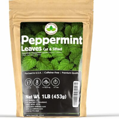 Peppermint Tea 1LB 16Oz Cut & Sifted STRONG & FRESH Non-irradiated 200+ Cups