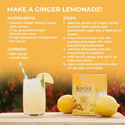 Prince of Peace Instant Lemon Ginger Honey Crystals 30 Sachets