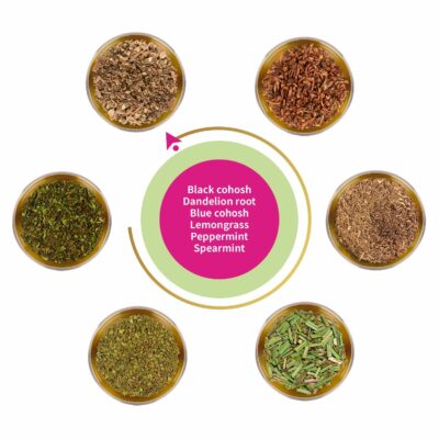 Punctuality Functional Herbal Tea for Late Menstrual Period Lemongrass Mint 2eco tea bags