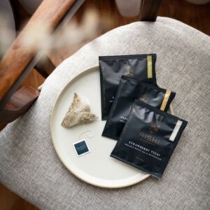 Rishi Tea Peppermint Herbal Tea Organic Caffeine Free Sachet Bags 50 Teabags