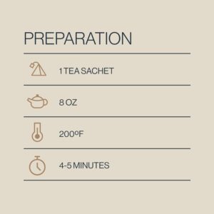 Rishi Tea Peppermint Herbal Tea Organic Caffeine Free Sachet Bags 50 Teabags