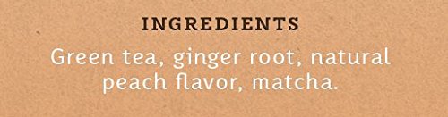 Stash Tea Ginger Peach Green Tea & Matcha Blend Box of 100 Tea Bags