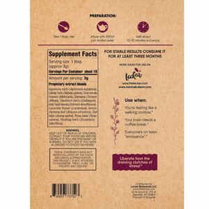 Stress-Relief Herbal Tea Blend with Calming Chamomile