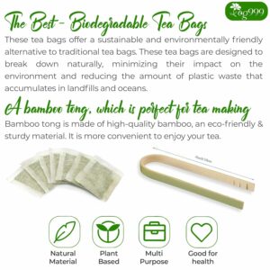 TOG999 Premium 120 Holy Basil Leaf Tea Bags 100% Natural & Pure Loose Leaf Herbal Tea No Caffeine