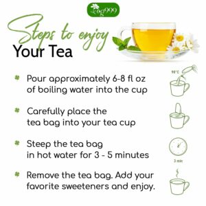 TOG999 Premium 120 Holy Basil Leaf Tea Bags 100% Natural & Pure Loose Leaf Herbal Tea No Caffeine