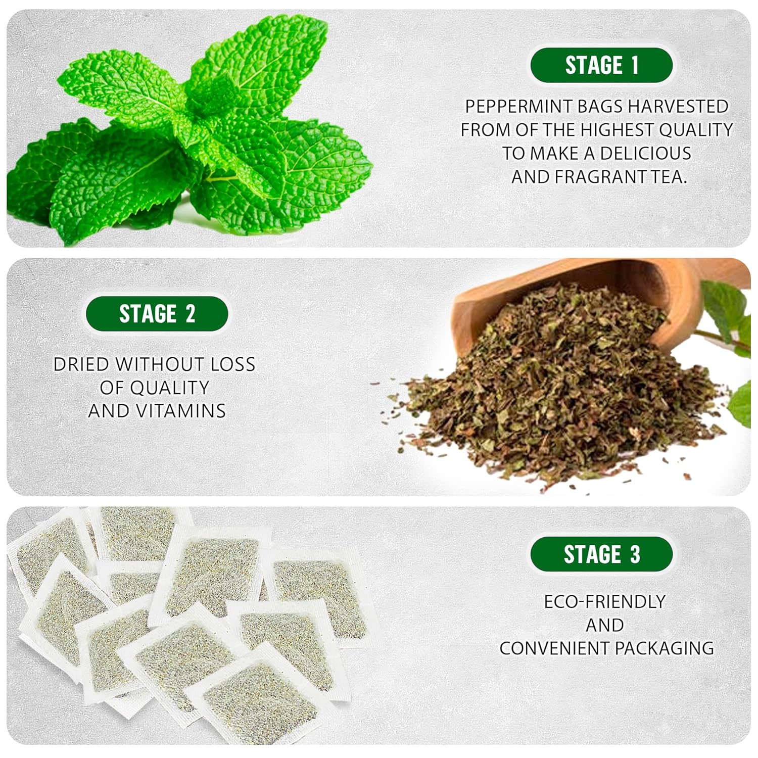 TeaDreamTea Peppermint Tea Bags Caffeine Free Healthy Mint Tea 200 Bags