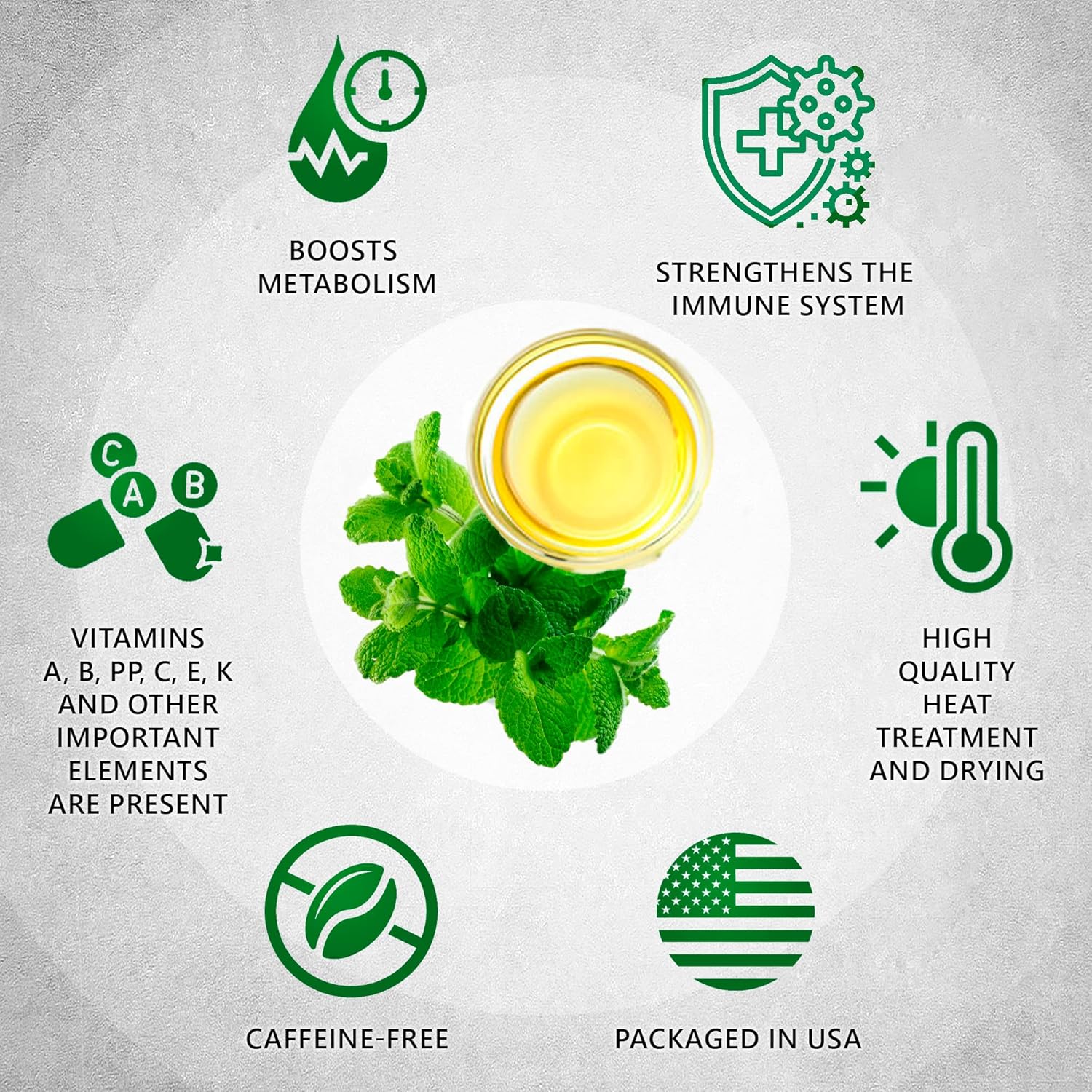 TeaDreamTea Peppermint Tea Bags Caffeine Free Healthy Mint Tea 200 Bags