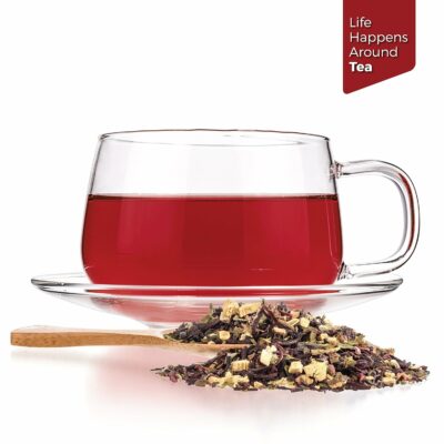 Tealyra Flat Belly Detox Fennel Peppermint Hibiscus Wellness Herbal Loose Leaf Tea Caffeine Free 112g