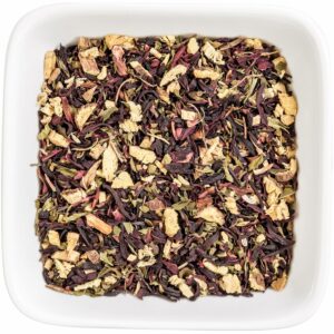 Tealyra Flat Belly Detox Fennel Peppermint Hibiscus Wellness Herbal Loose Leaf Tea Caffeine Free 112g