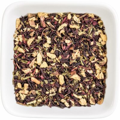 Tealyra Flat Belly Detox Fennel Peppermint Hibiscus Wellness Herbal Loose Leaf Tea Caffeine Free 112g