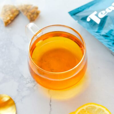 Teatulia Organic Chamomile Tea Bags 50 Pyramid Teabags Caffeine Free Herbal Camille Tea