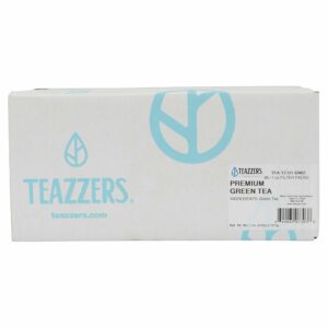 Teazzers Premium All Natural Green Tea Bags Unsweetened 1 ounce, 96 Teabags
