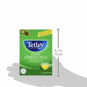 Tetley Green Tea 72 Tea Bags Refreshing Light Flavor Natural Ingredients