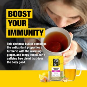 Tiesta Tea Lemon Ginger Turmeric Loose Leaf Lemon Ginger Herbal Tea Up to 25 Cups 2.5 Ounce Resealable Pouch
