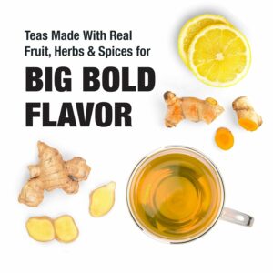 Tiesta Tea Lemon Ginger Turmeric Loose Leaf Lemon Ginger Herbal Tea Up to 25 Cups 2.5 Ounce Resealable Pouch