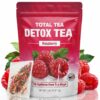 Total Tea SIimming Detox Tea Caffeine Free 25 Day Detox Herbal Tea with Chamomile Natural Raspberry Herbal Tea