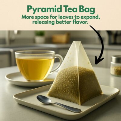 Tozzy Organic Ginger Tea 100 Count Pyramid Tea Bags Plant-Based & Eco-conscious