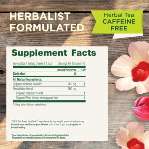 Traditional Medicinals Tea Organic Hibiscus Supports Your Cardiovascular System 16 Tea Bags
