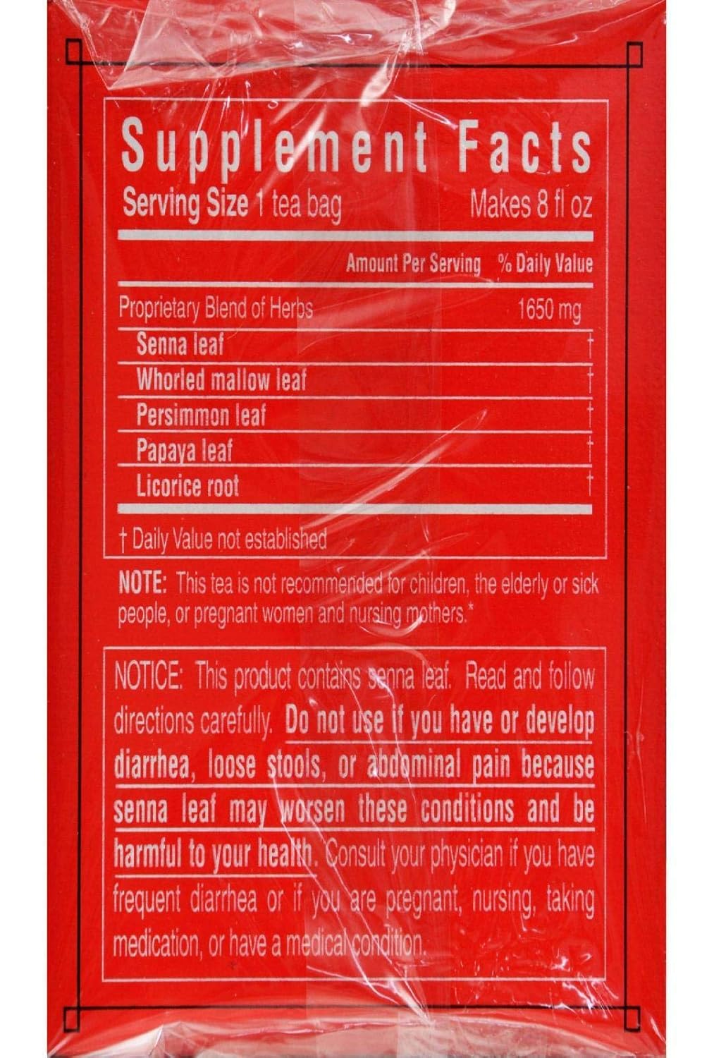 Triple Leaf Super Slimming Triple Leaf Tea Bags 20 ct 1.4 Oz