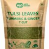 Tulsi Leaves Tea with Turmeric and Ginger 8 oz Boost Immunity Caffeine Free Pack of 1