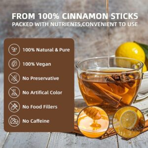 Veyorra Cinnamon Tea Bags Natural & Pure Cinnamon Bark Herbal Tea No Caffeine 30 Bags