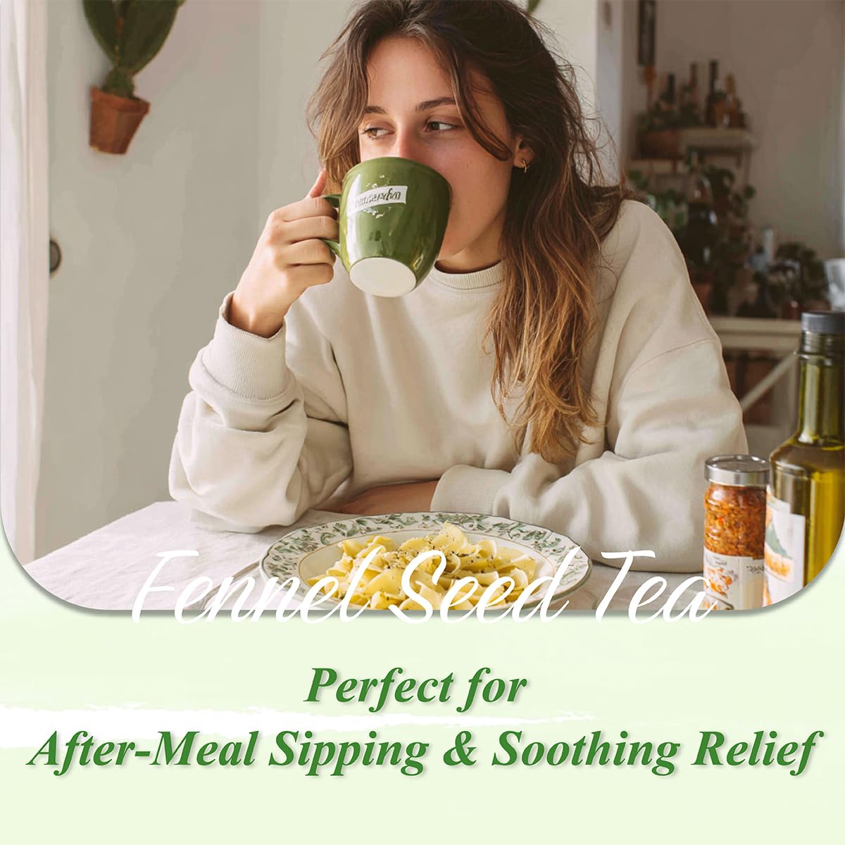 WT WEETEE Fennel Tea Bags 100 Count 100% Natural & Pure Fennel Seeds Tea