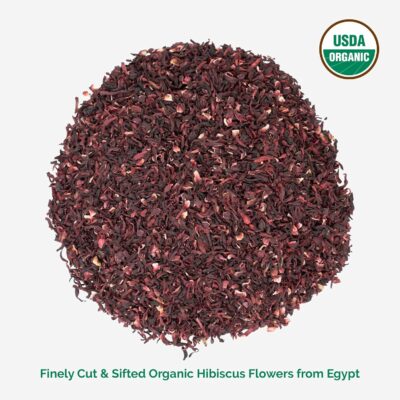 Zeeza Hibiscus Tea 1LB Organic Hibiscus Flowers from Egypt Cut & Sifted