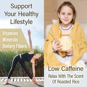 chaganju Genmaicha Green Tea with Matcha roasted brown rice tea Low caffeine 3g×60 tea bags