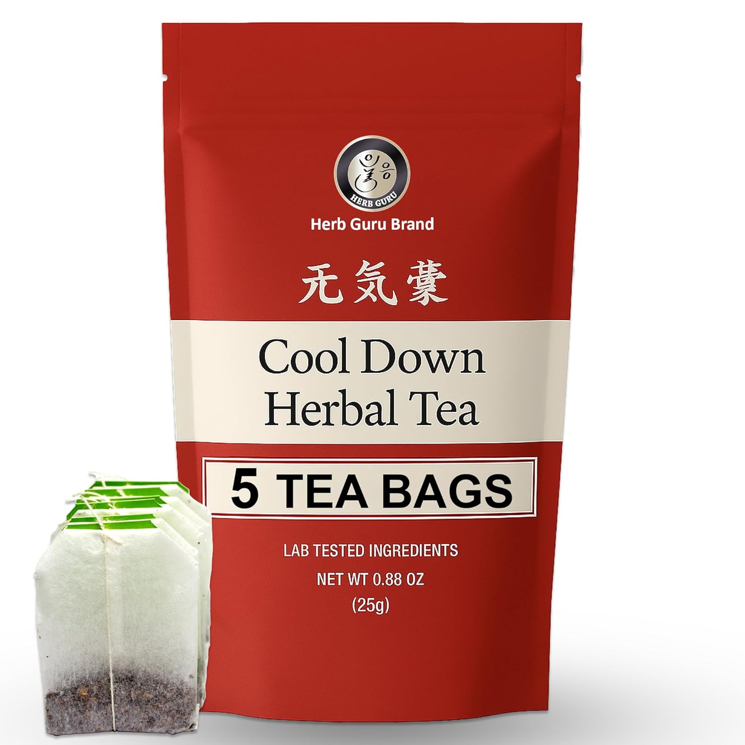 Herb Guru Cool Down Herbal Tea Bags Supports Inflammatory Response & Mood Balance