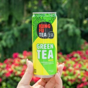 Kung Fu Tea Canned Green Tea Lightly Sweetened Green Tea Pack of 6