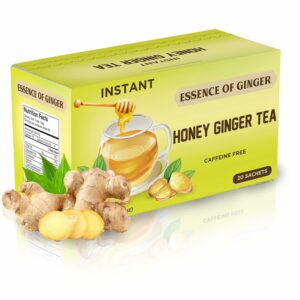 Natural Honey Ginger Crystals 20 Packets Instant Herbal Tea Bags