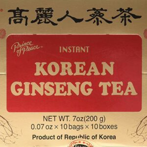 Prince Of Peace Instant Korean Panax Ginseng Tea 100 Count