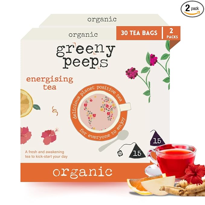 Greenypeeps Organic Energizing Tea Bags 30 Teabags