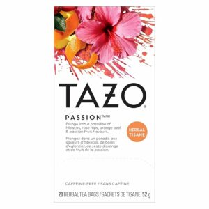 TAZO Passion Herbal Tea Bags Hot or Iced 20 Tea Bags