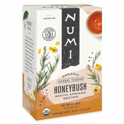 Numi Organic Honeybush Tea 18 TeaBags Sweet South African Herbal Tea