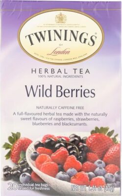 Twinings of London Wild Berries Herbal Tea Bags 20 Teabags